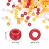 Unique Bargains 4 Assorted Colors Plastic Jewelry Making Pony Beads 1000 Pcs - 2 of 4