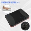 Unique Bargains Car Armrest Cushion Cover Center Console Box Pads Black Red - 4 of 4