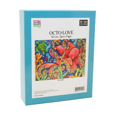 Colorful Marine Life Octopus Wooden Jigsaw Puzzle - 331 Pieces