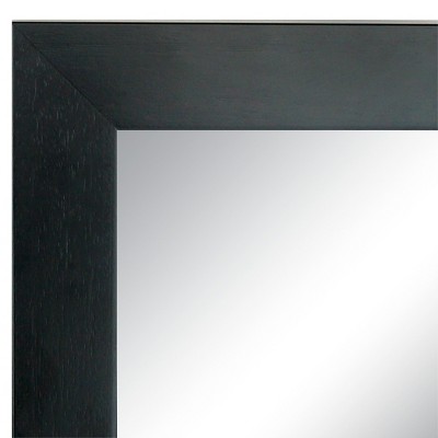Tribeca Full Length Black Wood Bathroom Vanity Mirror