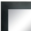 Amanti Art 20" x 24" Tribeca Wood Framed Wall Mirror Black: Modern Rectangle, Beveled Glass, Wall Mount - 4 of 4