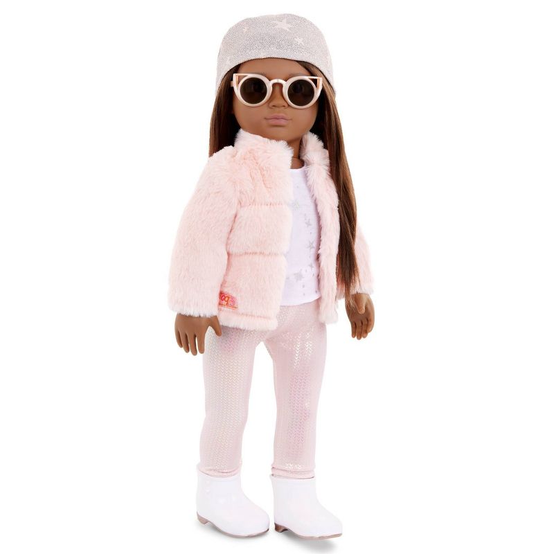 Our Generation Fancy &#38; Furry Pink Faux-Fur Coat for 18&#34; Dolls, 1 of 7