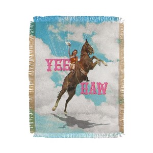 MsGonzalez YEE HAW I Woven Throw Blanket - Deny Designs - 1 of 4