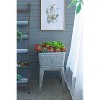 Gulches 20.5*20.5*21" Large Perryman Galvanized Tub On Stand, for Plant Pot/Planter/Metal Ice Buckets - 4 of 4
