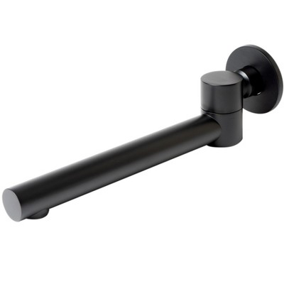 ALFI Black Matte Round Foldable Tub Spout