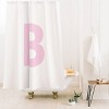 Deny Designs April Lane Art Block Monogram Shower Curtain - 2 of 3