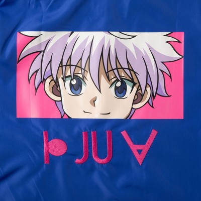 Hunter x Hunter Killua Long Sleeve Blue Checkered Hooded Anorak-XL — фото 3