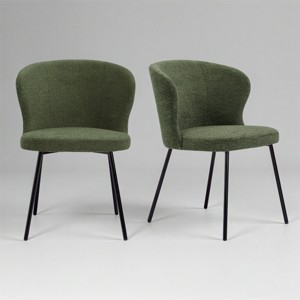 Art Leon Modern Armless Chairs (Set of 2) - 1 of 4