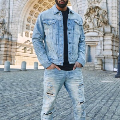 Men's Bayside Denim Trucker Jacket - JORDAN CRAIG