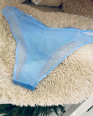 Coobie Size XL Blue Cheeky-Hipster Panties With Lace Accents NWT