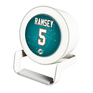 NFL Miami Dolphins Players Game Tactic Night Light Charger and Bluetooth Speaker - 1 of 3
