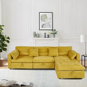 MyDepot Modern Sectional Sofa with Storage Function and 2 Pillows - 1 of 4