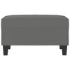 vidaXL Footstool Dark Gray 27.6 in.x21.7 in.x16.1 in. Microfiber Fabric - 3 of 4