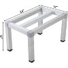Aluminum Dunnage Rack with 1000 lb Capacity - Heavy-duty  commercial storage for restaurant, supermarket, kitchen. - 4 of 4