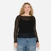 Women's Long Sleeve Boat Neck Henley Shirt - Wild Fable™ - 2 of 3