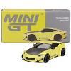 Nissan Z "Pandem" Ikazuchi Yellow with Carbon Hood Limited Edition to 4800 pieces Worldwide 1/64 Diecast Model Car by Mini GT - 4 of 4
