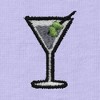 Dalix Martini Embroidered Lightweight Relaxed Jersey Tee Summer Cute Food Womens - 2 of 4