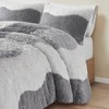 Gracie Mills Ombre Wave Shaggy Faux Fur Comforter Set - Twin/Twin Extra Long - Grey - image 4 of 4