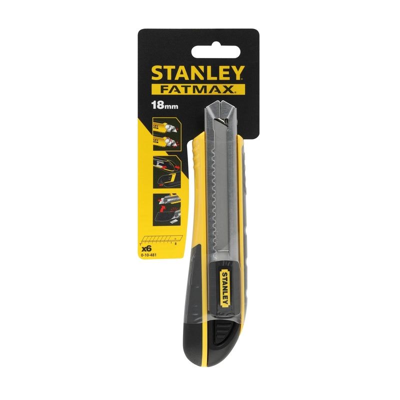 Stanley FatMax 7 in. Retractable Snap-Off Utility Knife Black/Yellow 1 pk, 3 of 7