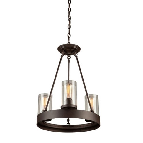 Artcraft Lighting Menlo Park 3 - Light Chandelier in  Oil Rubbed Bronze - image 1 of 4