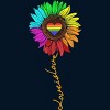 Adult Design By Humans Love Is Love Daisy Rainbow Pride By KangThien T-Shirt - 2 of 2