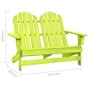 vidaXL 2-Seater Patio Adirondack Chair Outdoor Furniture Seat Solid Wood Fir - Green - 4 of 4