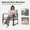 Captiva Designs Modren Outdoor Patio Metal Frame Furniture Conversation Seating Set with Coffee Table - 4 of 4
