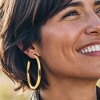 Ross-Simons Italian 5mm 18kt Gold Over Sterling Hoop Earrings - 2 of 3