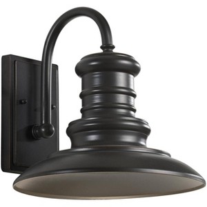 Generation Lighting Redding Station 12 1/2" High Bronze LED Outdoor Barn Wall Light - 1 of 3