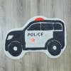 Everyday Kids Police Car Bedroom or Bathroom Rug -30x20 in; Hand Tufted 100% Cotton - 4 of 4