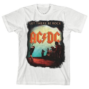 Let There Be Rock ACDC Youth Boy's White T-shirt - 1 of 3