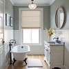 Dsvimoy Curtain Panel Galen Matte Fabric Cordless Roman Shade for Contemporary Interiors, Off-White, 5.62"*9.25"*8.07" - 2 of 4