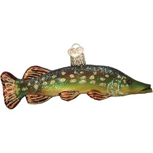 Old World Christmas Glass Blown Ornament For Christmas Tree for Christmas Tree, Pike - 1 of 4