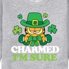 Men's - Garfield - Charmed I'm Sure St. Patrick's Day Graphic Fleece Sweatshirt - 2 of 4