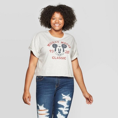 mickey mouse t shirt women's plus size