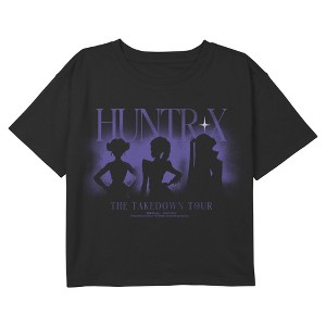 Girls KPop Demon Hunters The Takedown Tour Superstars Silhouette Cropped T-Shirt - 1 of 4