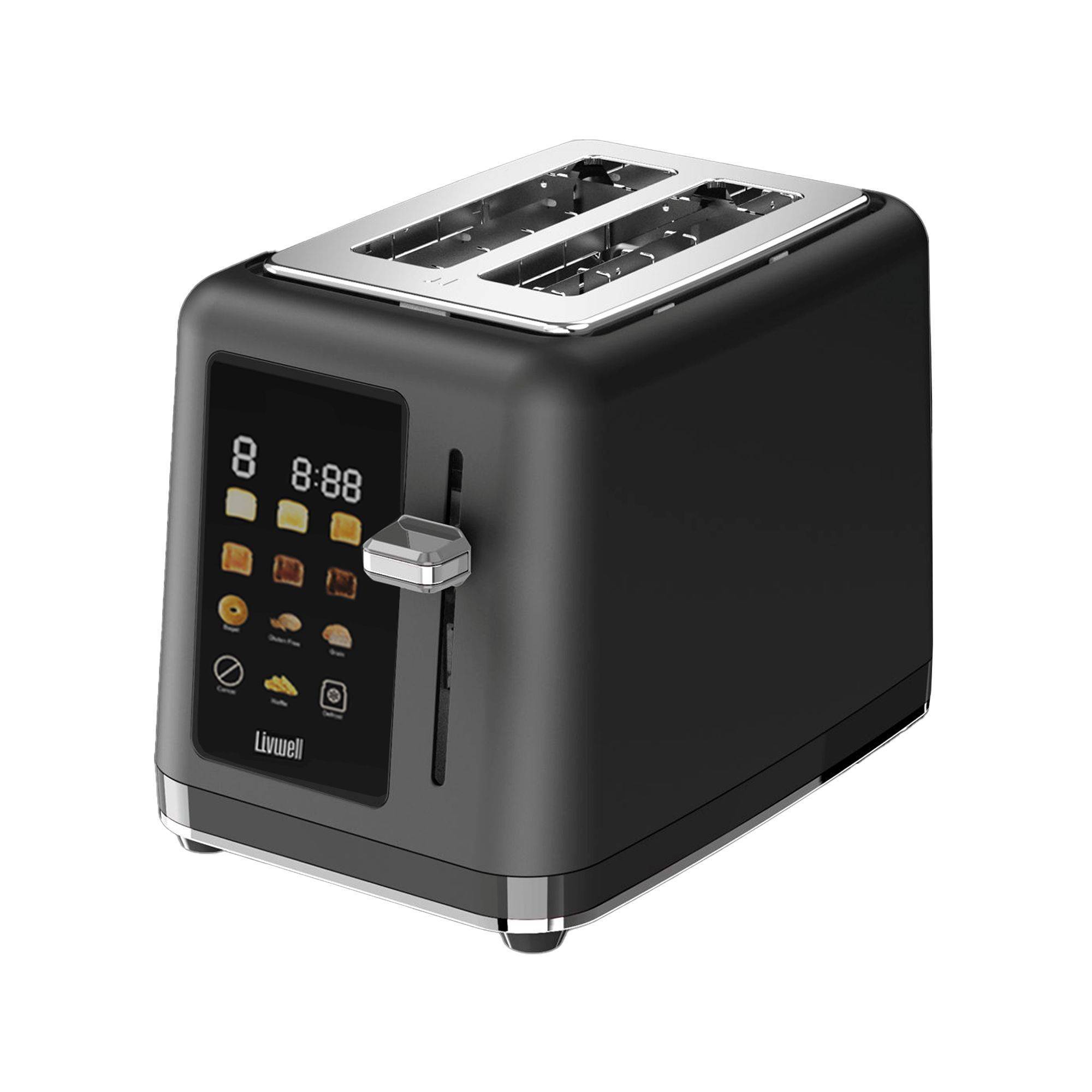 Livwell Smart Touch 2 Slice Toaster Black