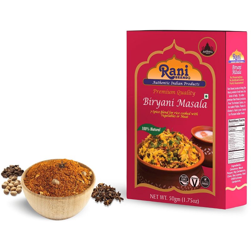 Biryani Masala Curry  (Pullao / Pilau) - 1.75oz (50g) - Rani Brand Authentic Indian Products, 4 of 7