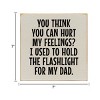 Slickblue Funny Memory Sign – 7x7 Wood Decor Funny Father Memory Quote – Great Gift for Dads or Sons, Color Options - 3 of 3