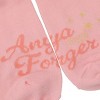 Spy X Family Anya Character Patch On 3D Bow Women's Cradle Pink Casual Crew Socks - 4 of 4