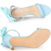 Allegra K Women's Bow Back Ankle Straps Stiletto High Heel Sandals - 4 of 4