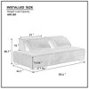 3-Seater Sofa Couch With Backrest Cushion, Pillow  Upholstered Minimalist Sofa, Multifunctional Couch - 4 of 4