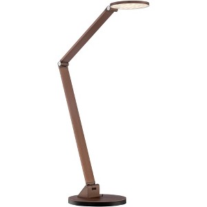 Possini Euro Design Magnum Modern Desk Lamp 36" Tall French Bronze Brown Metal LED Adjustable for Bedroom Living Room Bedside Nightstand Office House - 1 of 4