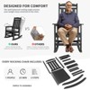 Yardgrace HDPE Patio Rocking Chair Set of 2, Outdoor Rocking Chairs Porch Rocker for Adults - 4 of 4