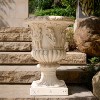 Christopher Knight Home Sethos Outdoor Mid-Century Modern Lightweight Concrete Handcrafted Garden Urn - 2 of 4