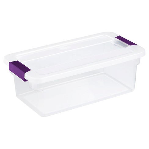 Ziploc WeatherShield 26.5 and 44 Quart Storage Box, 4 Pack, Clear