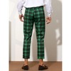 Lars Amadeus Men's Plaid Ankle Length Business Trousers - 3 of 4