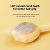 BABYYER Self-Cleaning Hair Brush with Release Button , Soft Silicone Grooming Comb,Pet Hair Remover Tool,for Long and Short Haired Cats - 3 of 4