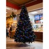 6 FT Pre-Lit Black Artificial Hinged Christmas Tree–920 Branch Tips, 280 Color-Changing LED Lights, 11 Lighting Modes, Holiday Decor for Home School - 4 of 4