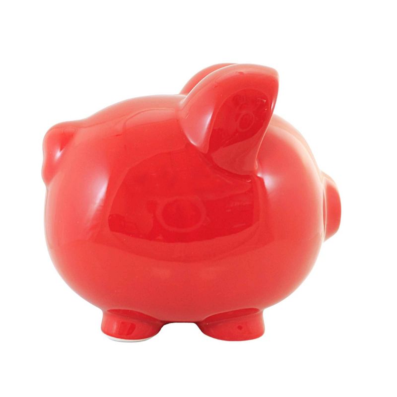 Child To Cherish 7.5 Inch Red Big Ear Piggy Bank Money Saving Decorative Banks, 2 of 4